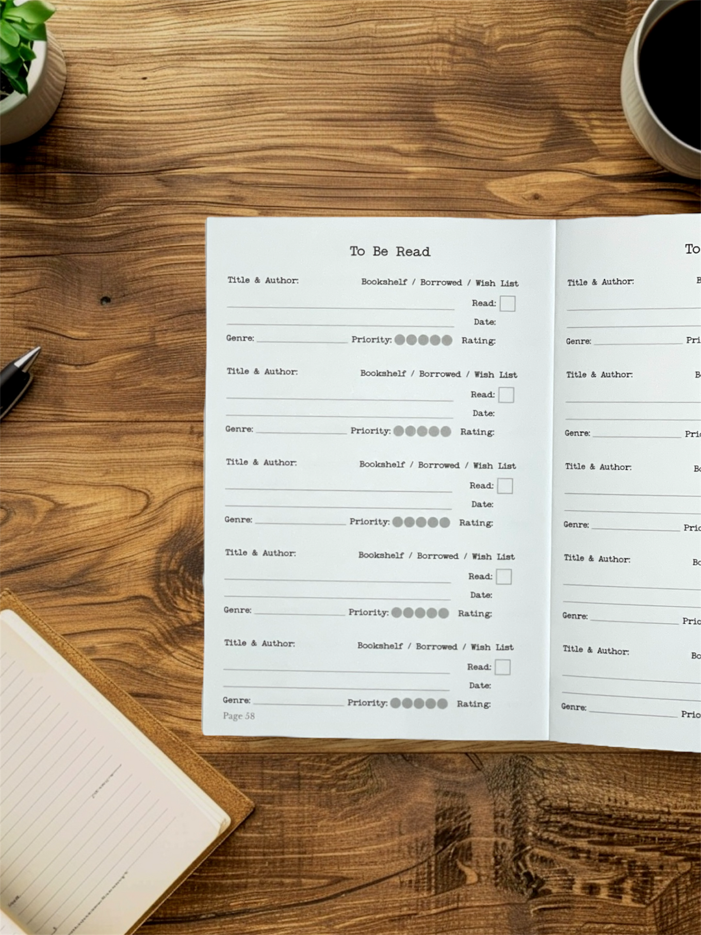 Reading Journal - Starter Journal for Book Reviews