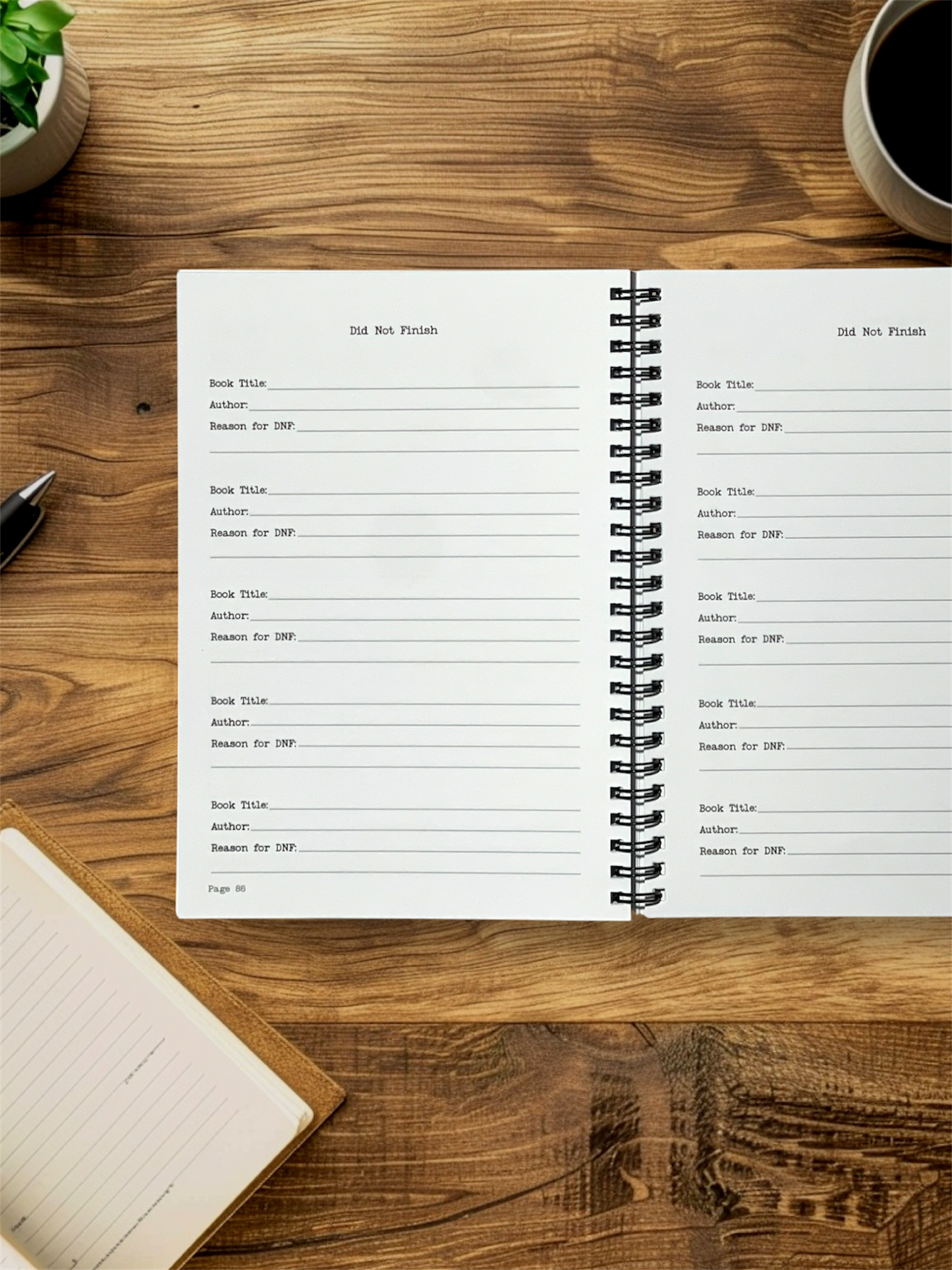 Skull and Rose Book Review Journal - Wirobound