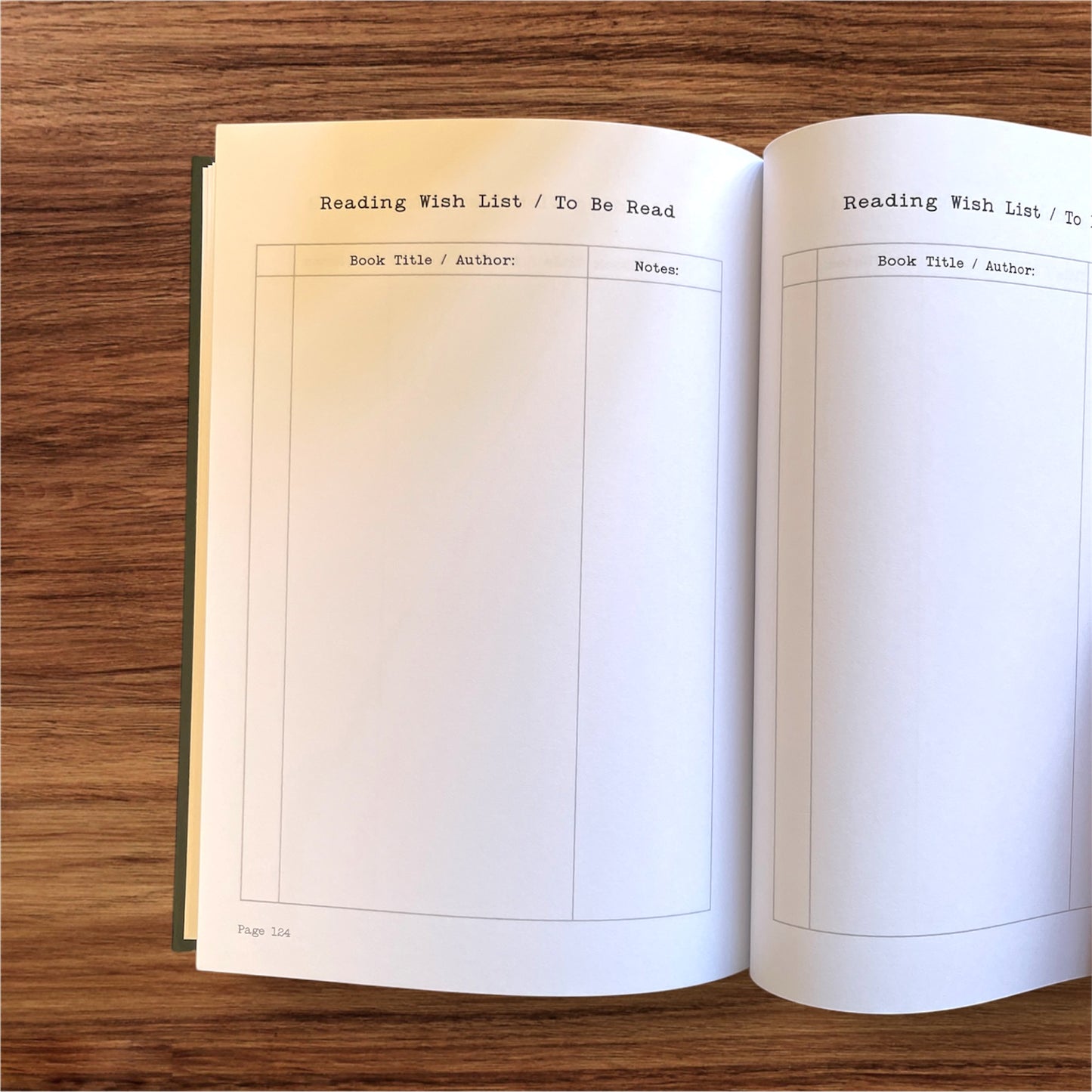 Hard Cover Reading Journal, 100 reveiws